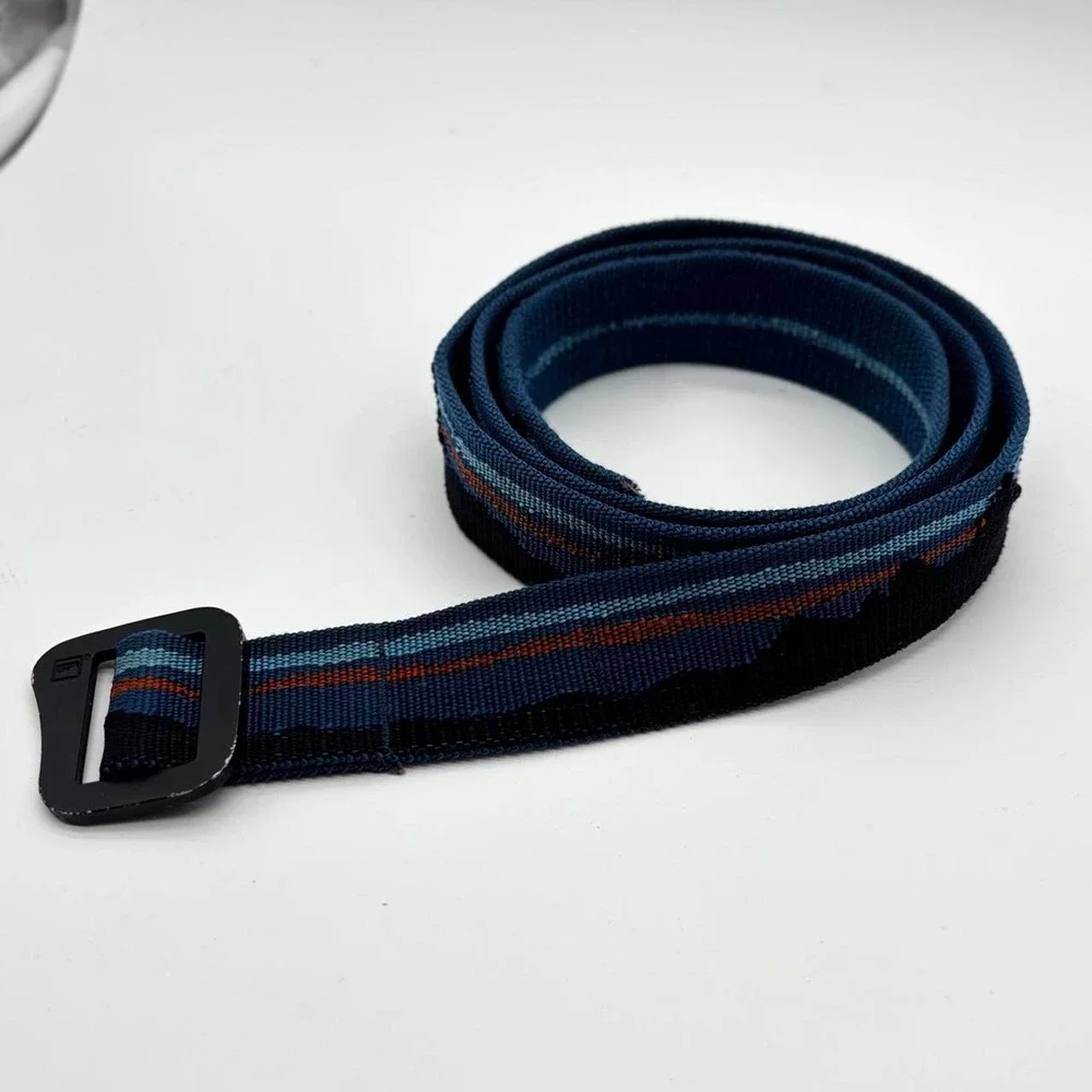 Patagonia Friction Belt Blue Mountain Skyline Web Belt One Size Gorpcore Hiking